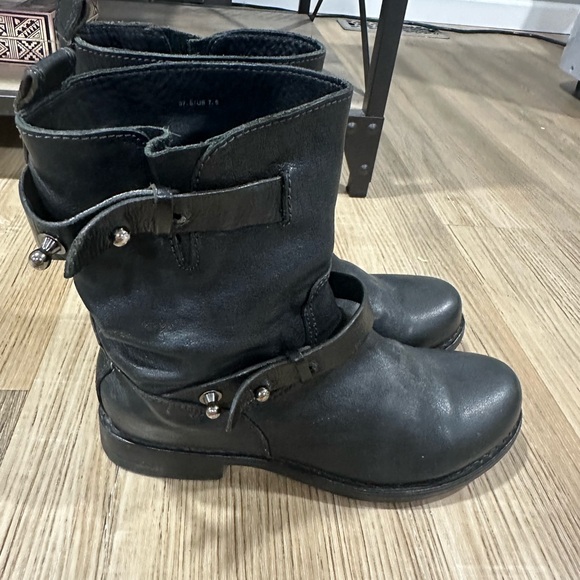Rag & Bone leather moto boots good condition size 7.5 - Picture 1 of 8
